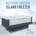 Congelador de caixa de exibição rápida do marisco do marisco do congelamento